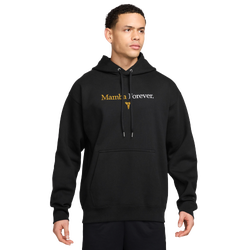 Men's - Nike Kobe Fleece Hoodie Mamba Forever  - Black/Yellow