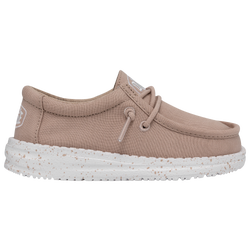 Boys' Toddler - HEYDUDE Wally Slub Canvas - Tan/White