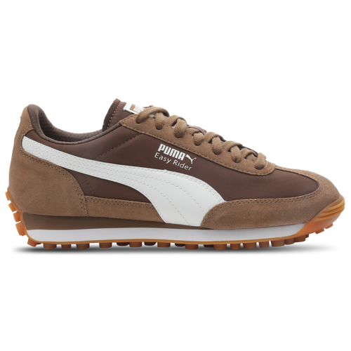 Shop Puma Womens  Easy Rider Vintage In White/espresso Brown/haute Coffee