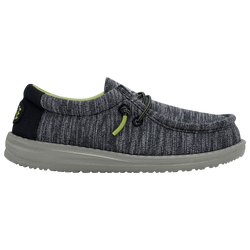 Boys' Grade School - HEYDUDE Wally - Navy/Gray