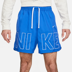 Men's - Nike Woven Monogram Flow Shorts  - White/Blue