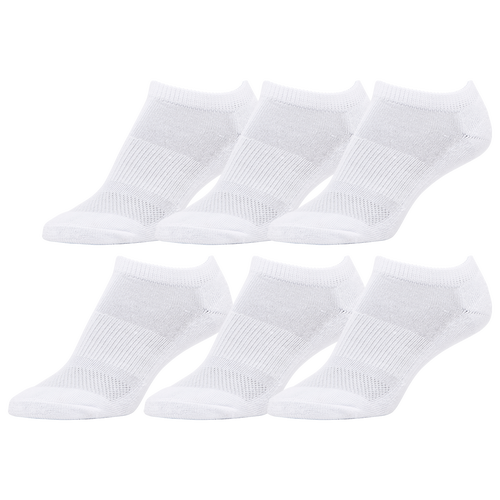 Csg Kids' Boys  Youth 6 Pack No Show Socks In White