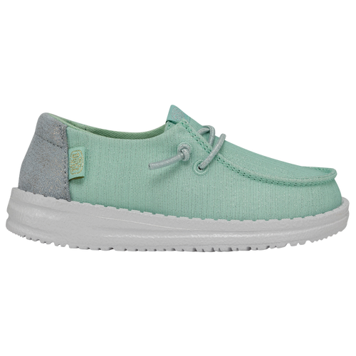 Heydude Kids' Girls  Wendy Glitter In Teal/platinum