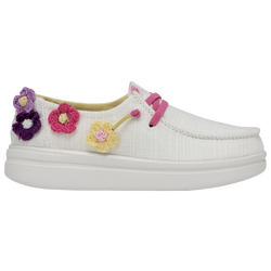 Girls' Grade School - HEYDUDE Wendy Rise Crochet Flower - Multi/White/White