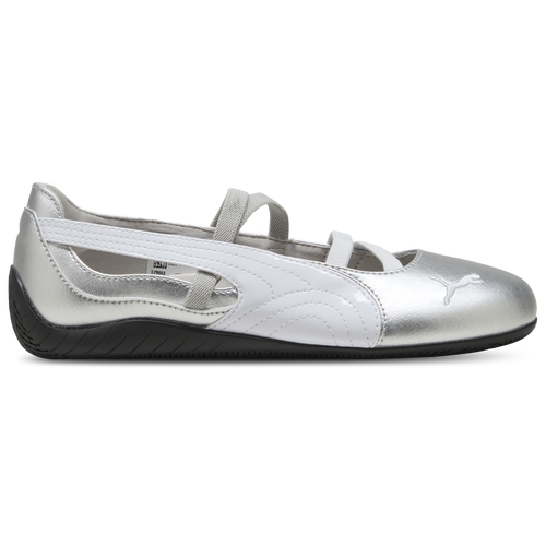 Women's - PUMA Speedcat Ballet Metallic - Silver Metallic/White
