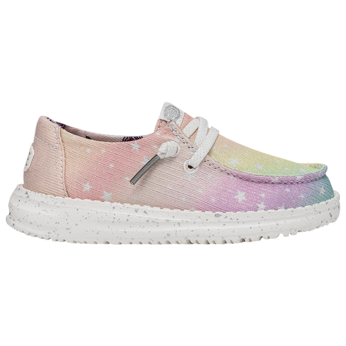 

Girls HEYDUDE HEYDUDE Wendy Sparkle Star - Girls' Toddler Shoe Pink/Silver/Multi Size 06.0