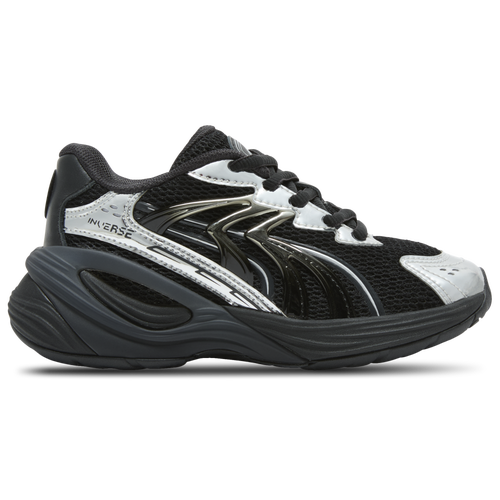 Puma Big Kids Inverse Chrome Casual Sneakers From Finish Line In Black/silver