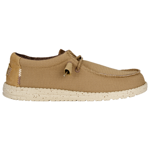 Heydude Mens  Wally Sport Mesh In Tan/white