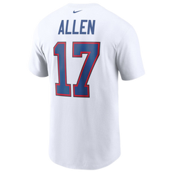 Men's - Nike Bills Name & Number T-Shirt - White/White