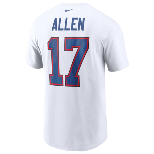 

Nike Mens Josh Allen Nike Bills Name & Number T-Shirt - Mens White/White Size L