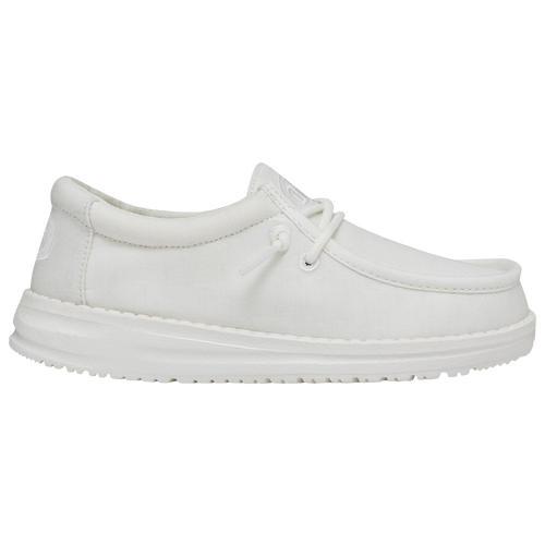 

HEYDUDE Boys HEYDUDE Wally Slub - Boys' Grade School Running Shoes White Size 4.0