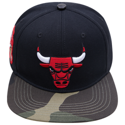 Men's - Pro Standard NBA Camo Logo Snapback Hat - Black/Olive