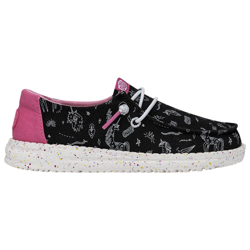 

HEYDUDE Girls HEYDUDE Wendy Unicorn - Girls' Preschool Running Shoes Black/Pink Size 2.0