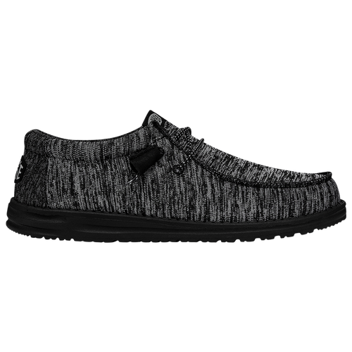 

HEYDUDE Mens HEYDUDE Wally Sport Knit - Mens Running Shoes Black/Black/Grey Size 10.0