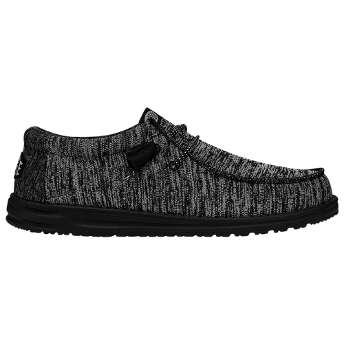 

HEYDUDE Mens HEYDUDE Wally Sport Knit - Mens Running Shoes Grey/Black/Black Size 11.0