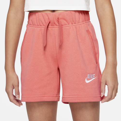 

Nike Girls Nike 5in Club Shorts - Girls' Grade School Pink Salt/White Size XL