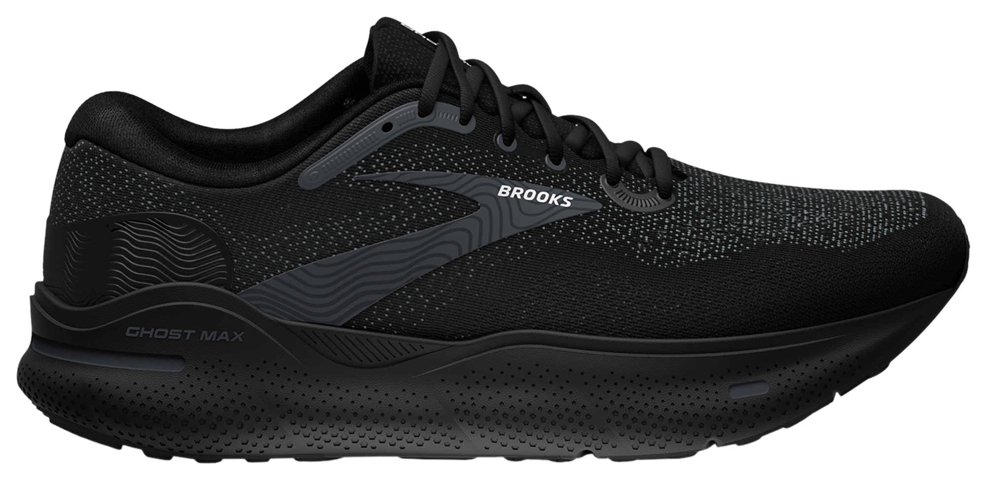 Brooks Ghost Max 黒 スポーツシューズ27.0 E Brooks GHOST MAX Road Running Shoes Black Black Ebony