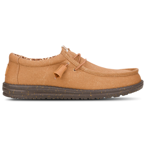 

HEYDUDE Mens HEYDUDE Wally Stretch Canvas - Mens Basketball Shoes Brown/Black/Nut Size 10.0