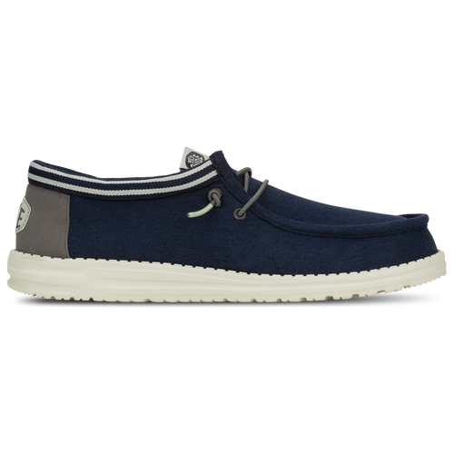 

HEYDUDE Mens HEYDUDE Wally Letterman - Mens Running Shoes Navy/Grey Size 10.0