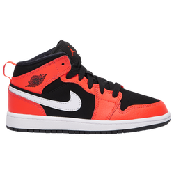 Boys' Preschool - Jordan AJ 1 Mid - Infrared 23/Black/White