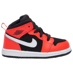 Boys' Toddler - Jordan AJ 1 Mid - Black/Infrared 23/White