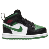 Black/Pine Green/White - Jrdn Tdb Aj 1 Mid-bk/gn/wh