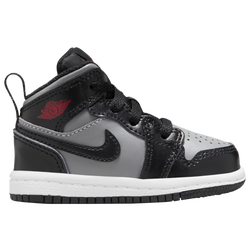 Boys' Toddler - Jordan AJ 1 Mid - Grey/Red/Black