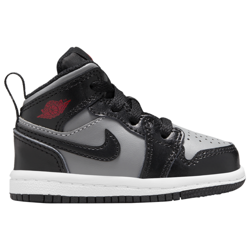 MENS - Jordan AJ 1 Mid - Black/Grey Red