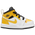 Jordan AJ 1 Mid  - Boys' Toddler White/University Gold/Black