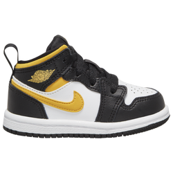 Boys' Toddler - Jordan AJ 1 Mid SE  - White/Pollen/Black