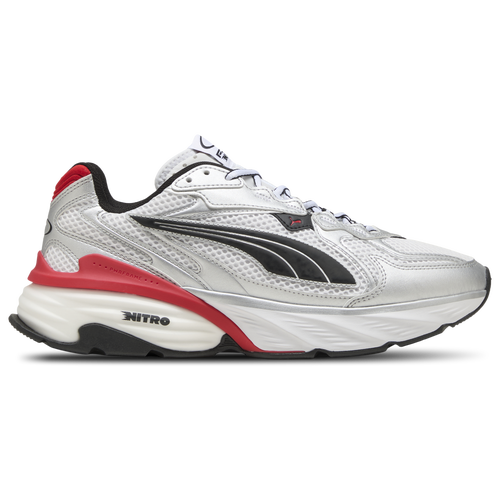 WOMENS - PUMA Fade Nitro Ls - Puma Silver/White For All Time Red