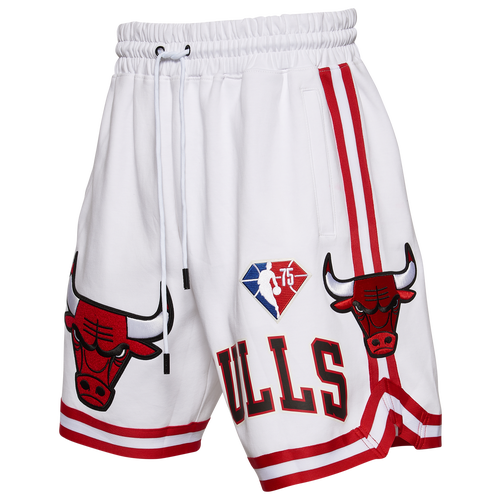 

Pro Standard Mens Pro Standard Bulls Team Logo Pro Shorts - Mens White/White Size S