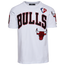Pro Standard Bulls Logo T-Shirt - Men's White/White