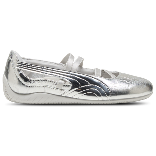 Womens PUMA Speedcat Ballet Luster - Basketball Shoes - Metallic Silver Size 10.0