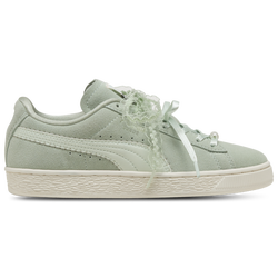 Women's - PUMA Suede Bloom - Soft Grass/Sage Glow