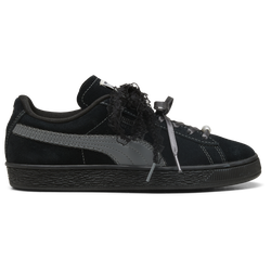 Women's - PUMA Suede Bloom - Black/Gray