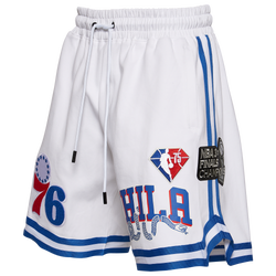Men's - Pro Standard 76ers Team Logo Pro Shorts - White/White
