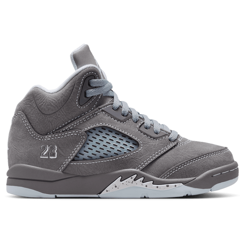 BOYS - Jordan Retro 5 - White/Light Graphite Wolf Grey