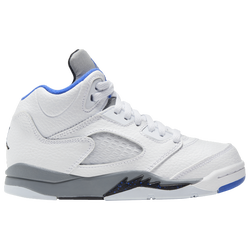 Boys' Preschool - Jordan Retro 5 - White/Hyper Royal/Stealth