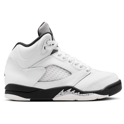 Pre School Jordan Retro 5 - WHITE/BLACK/SAIL