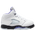 Jordan Retro 5 - Girls' Infant White/Purple/Black