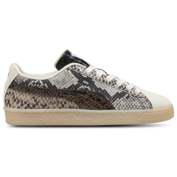 Women's - PUMA Suede Snake - Frosted Ivory/Black