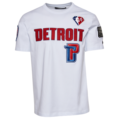 

Pro Standard Mens Pro Standard Pistons Logo T-Shirt - Mens White/White Size M