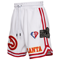 Men's - Pro Standard Hawks Team Logo Pro Shorts - White/White