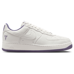 Men's - Nike Kobe Air Force 1 Low  - Summit White/Purple