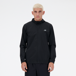 Men's - New Balance Woven Full-Zip Jacket  - Black