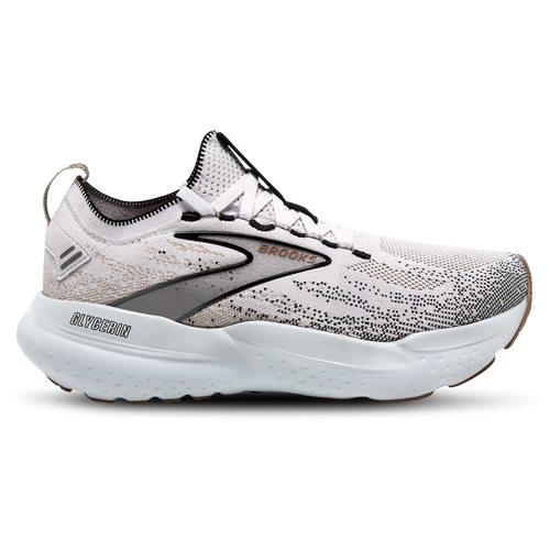 Shop Brooks Womens  Glycerin Stealthfit 21 In White/grey/black