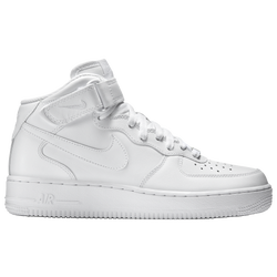 Men's - Nike Air Force 1 Mid  - White/White
