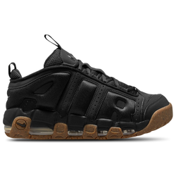 Men's - Nike Air More Uptempo Low - Black/Black/Gum Medium Brown