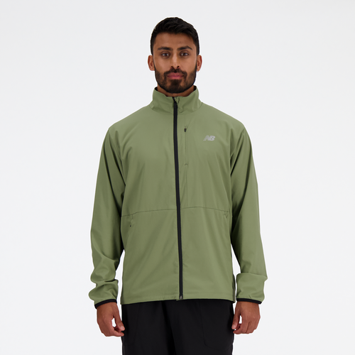 New Balance Mens  Athletics Stretch Woven Jacket In Green